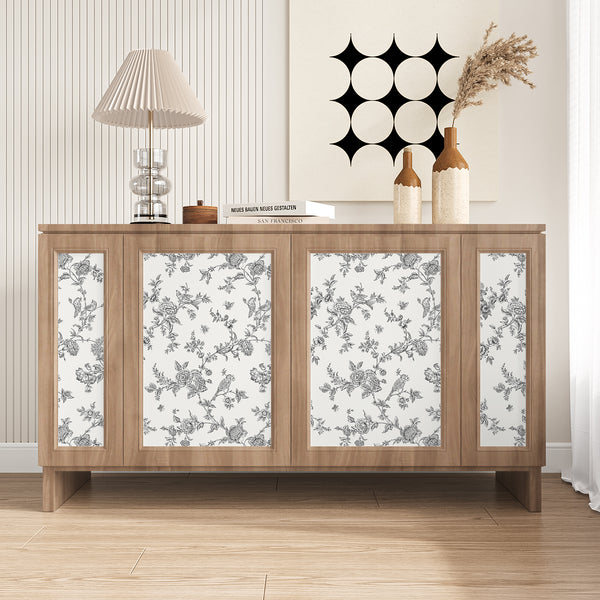 VEELIKE Boho Bird Trail Wallpaper