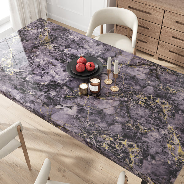 VEELIKE Luxury Gold Purple Countertop Contact Paper