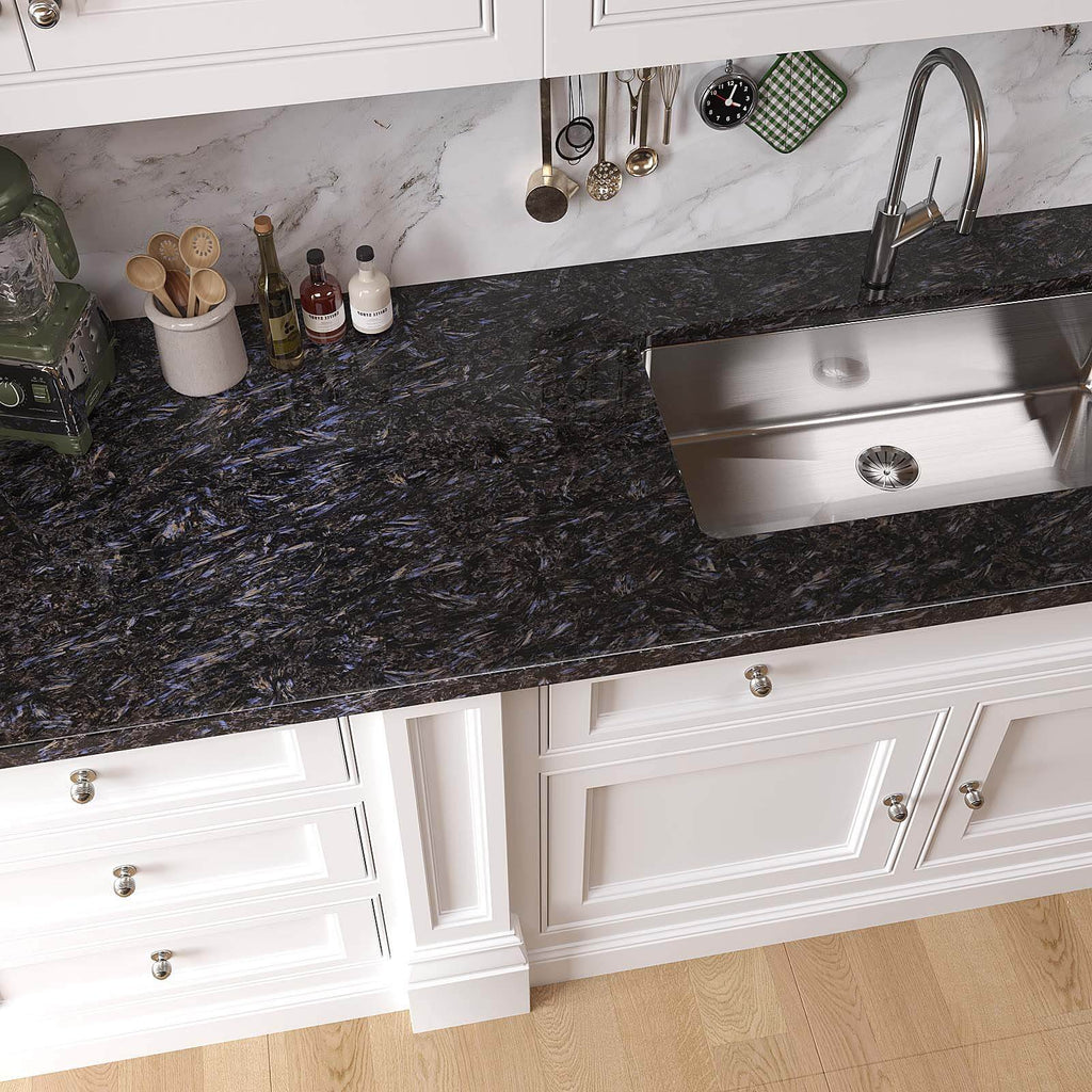 VEELIKE Granite Peel and Stick Countertops for Kitchen 15.7''x354