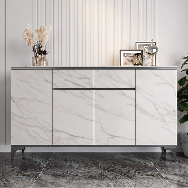 VEELIKE Matte White Grey Marble Contact Paper – Veelike