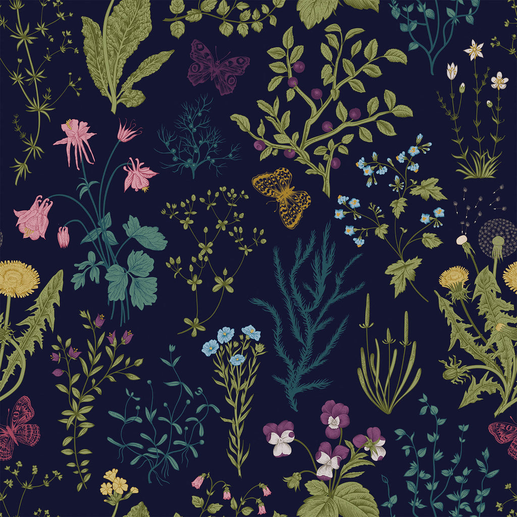 veelike-peel-and-stick-navy-blue-herbs-floral-wallpaper