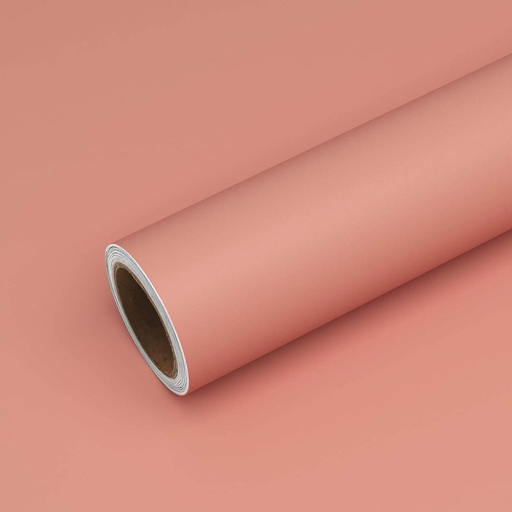 VEELIKE Thickened Peach Pink Wallpaper