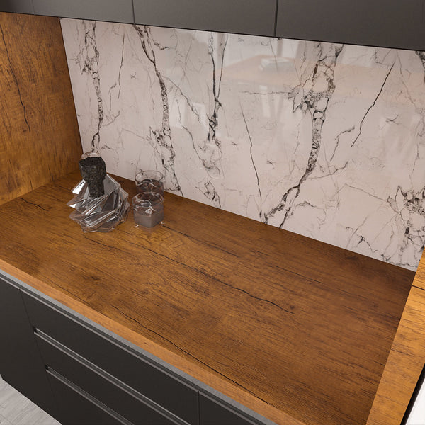 VEELIKE Brown Wood Grain Contact Paper