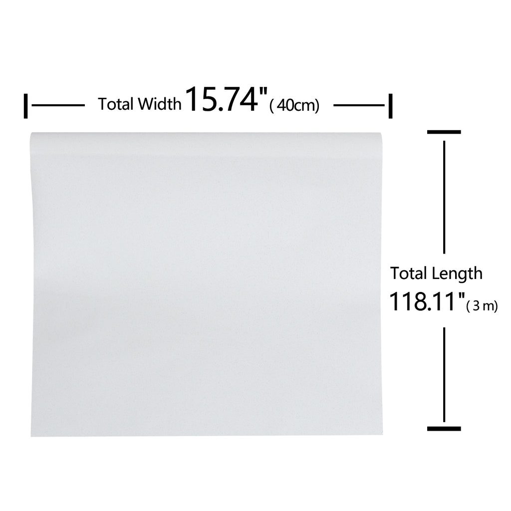 Cre8tive 24 inch x 118 inch Large Size Silver Wallpaper Stainless Steel Contact Paper Peel and Stick Countertops Heat Resistant Aluminum Foil Sheet