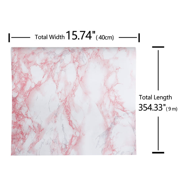 Veelike Pink Marble Contact Paper Veelike