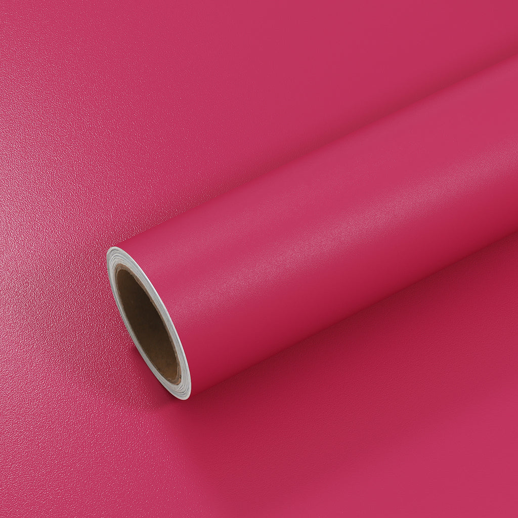 VEELIKE Matte Magenta Pink Wallpaper