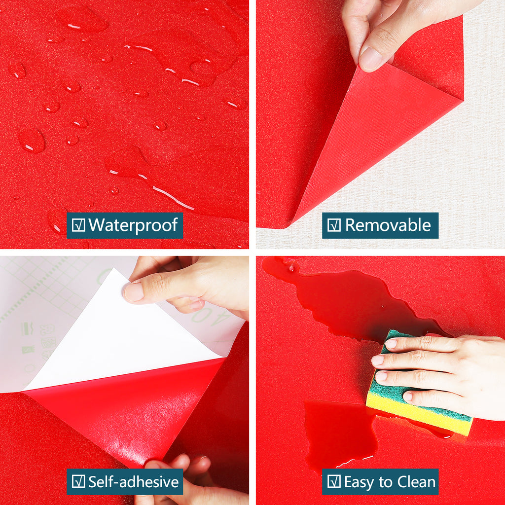 VEELIKE Red Glitter Contact Paper – Veelike