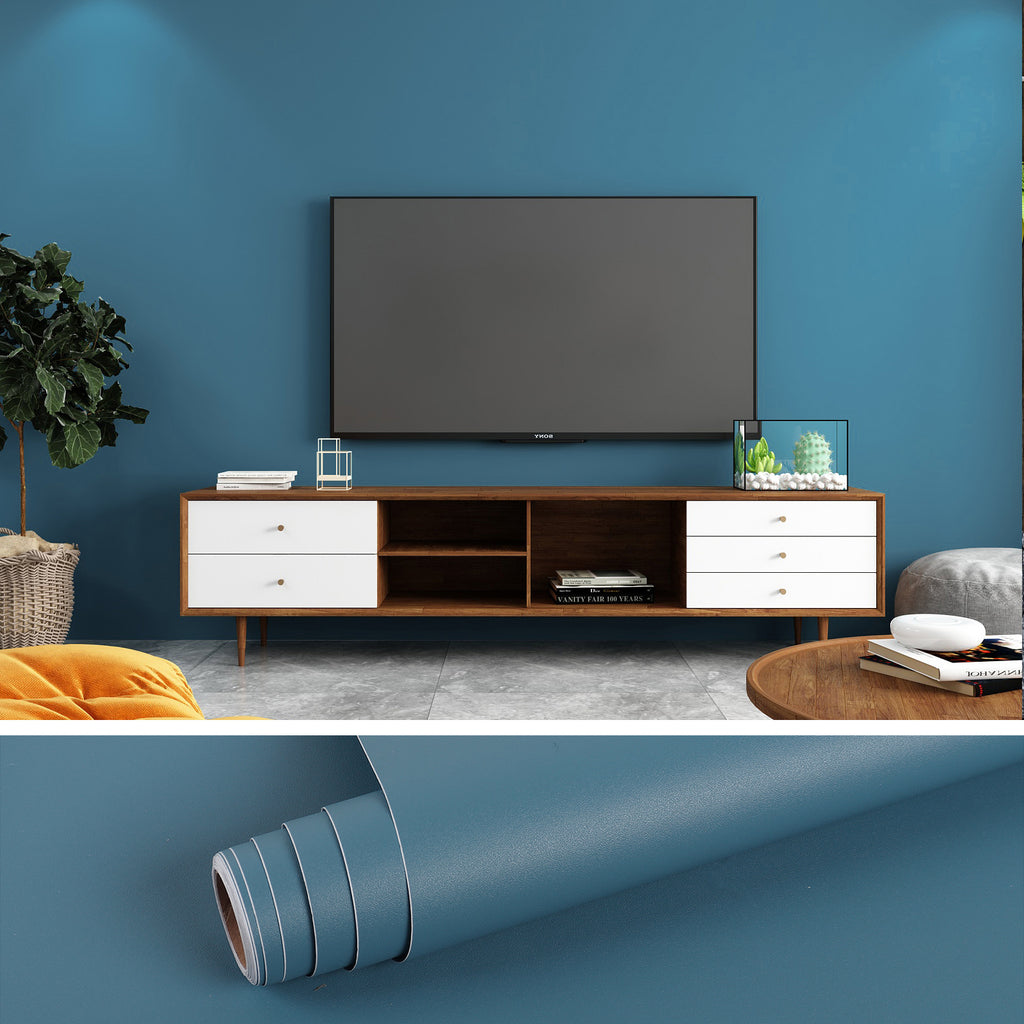 VEELIKE Thickened Deep Blue Contact Paper