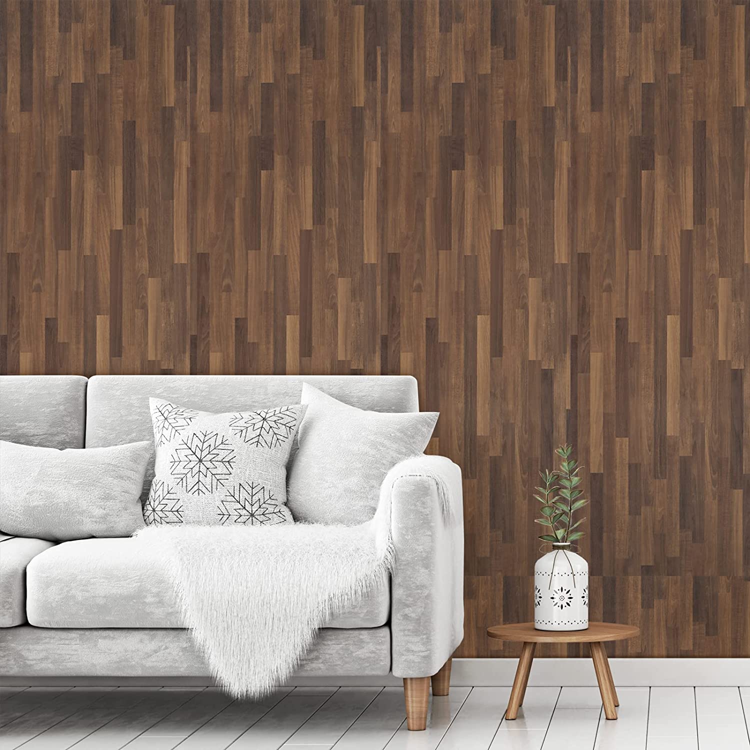 VEELIKE Butcher Block Brown Wood Grain Contact Paper Veelike Veelike butcher block brown wood grain contact paper veelike