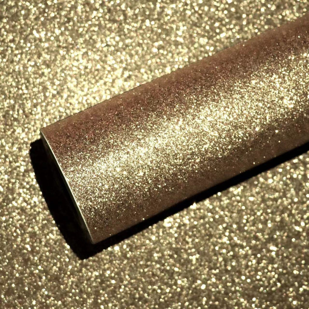 VEELIKE Champagne Gold Glitter Contact Paper