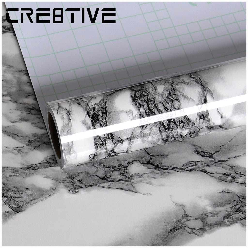 CRE8TIVE Dark Grey Marble Wallpaper 60cm×3m