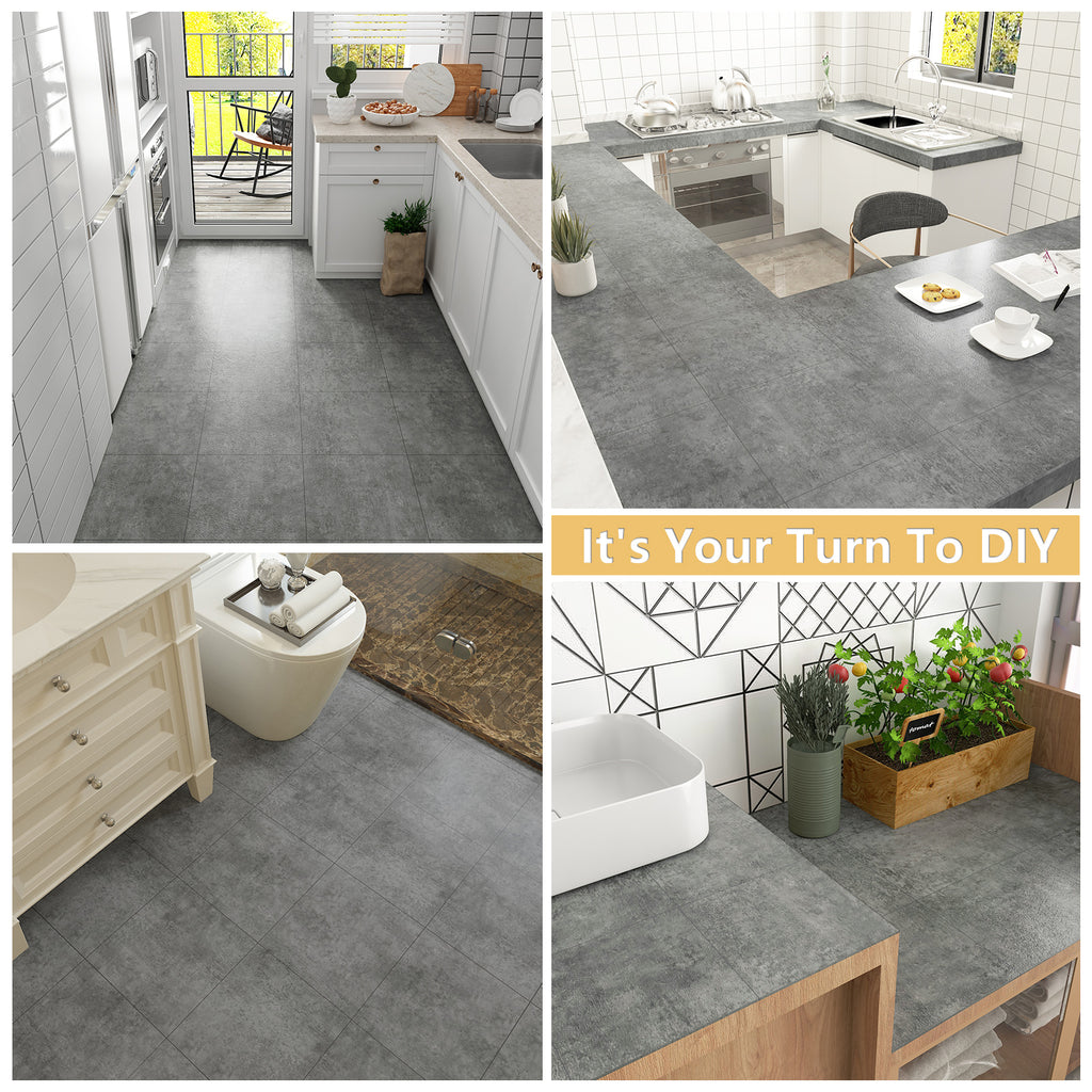 Trade Select - Concrete Grey Stickdown LVT Flooring