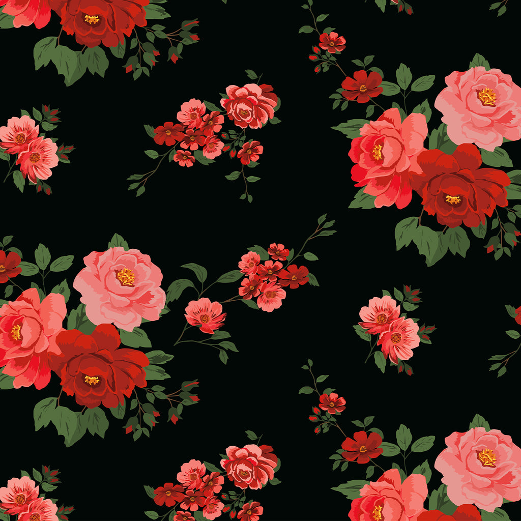Art File Red Floral Wrapping Paper, 3m