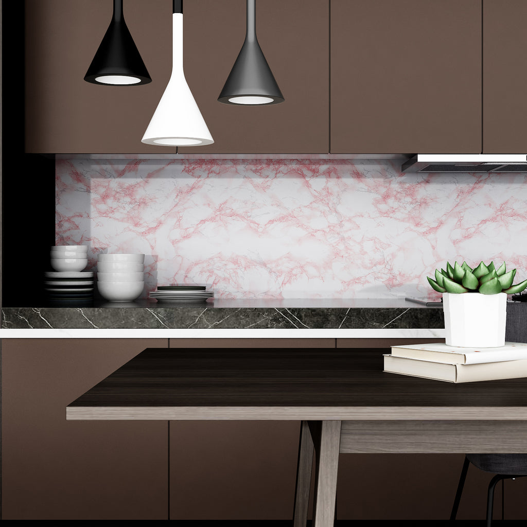 VEELIKE Faux Marble Counter Top Covers Peel and Stick Wallpaper